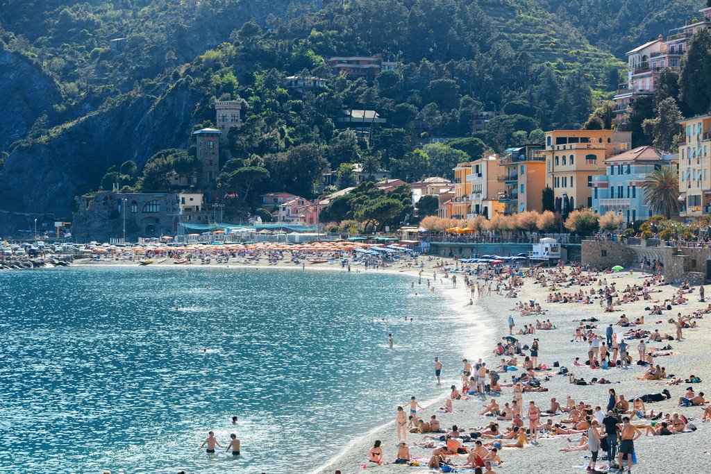 Monterosso's picture-perfect beach.