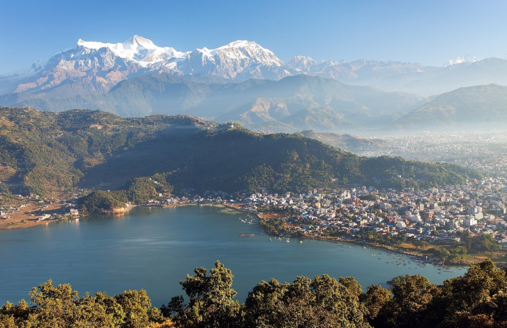 Panoramic view of Pokhara