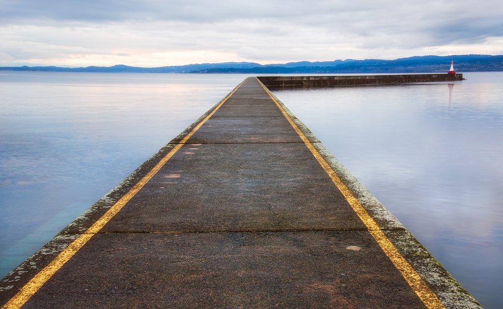 Breakwater Lighthouse at Ogden point in Victoria
