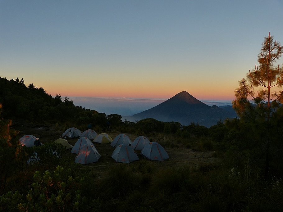The beautiful Zunil campsite.