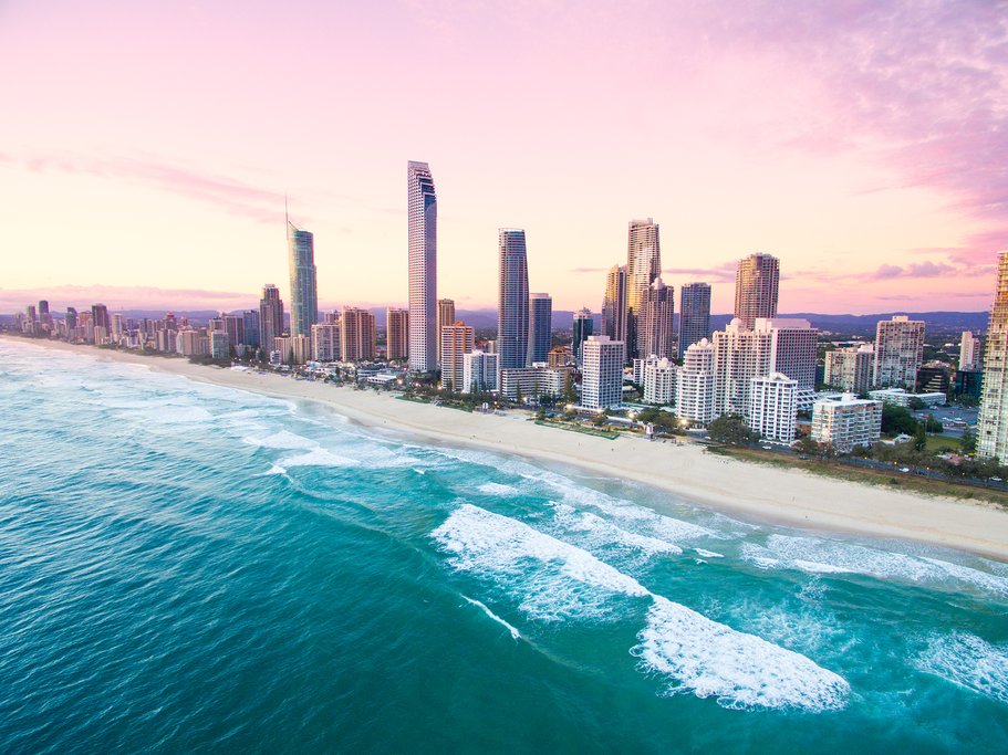Make your way to Surfer's Paradise on the Gold Coast