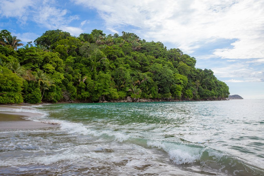 A beach in Manuel Antonio National Park