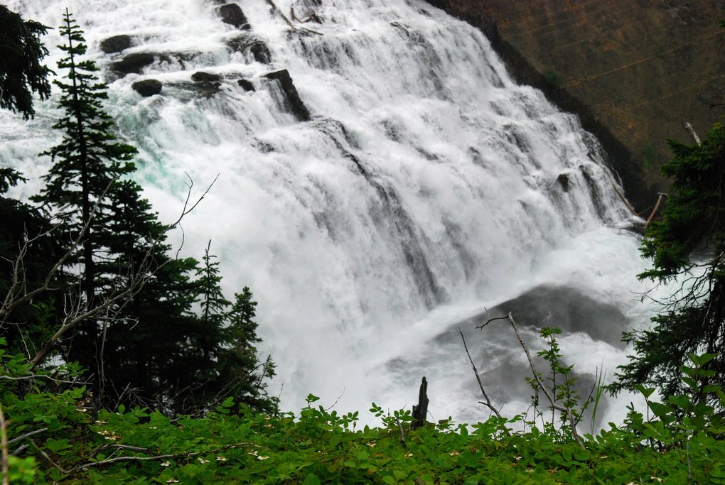 Cascade Falls, accessed by canoe off Highway 37