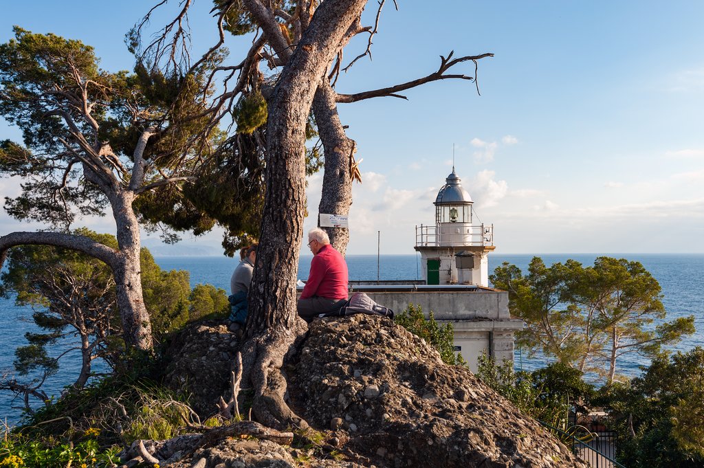 Picnic with a view at the Portofino lighthouse