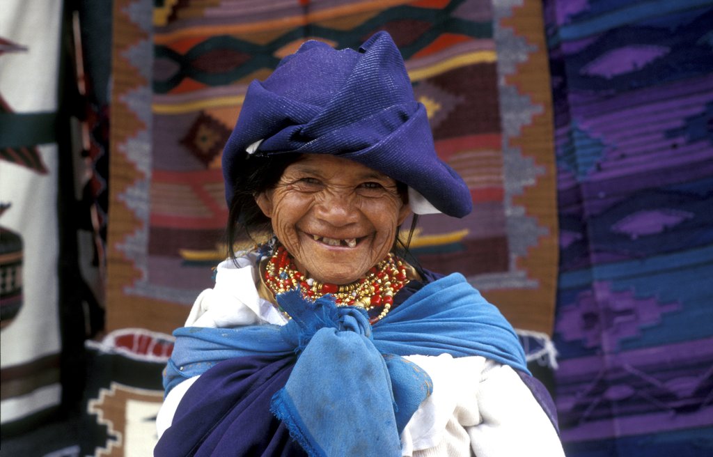 Woman at Otavalo market