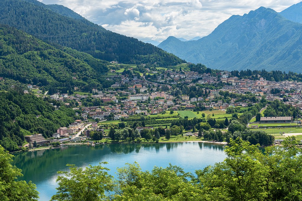 The town of Levico Terme