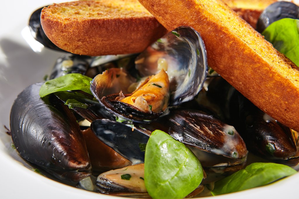 Traditional French seafood dish