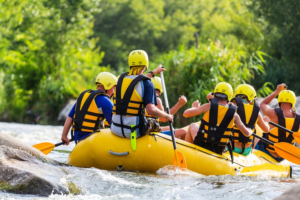 This morning, you'll tackle a more challenging whitewater route
