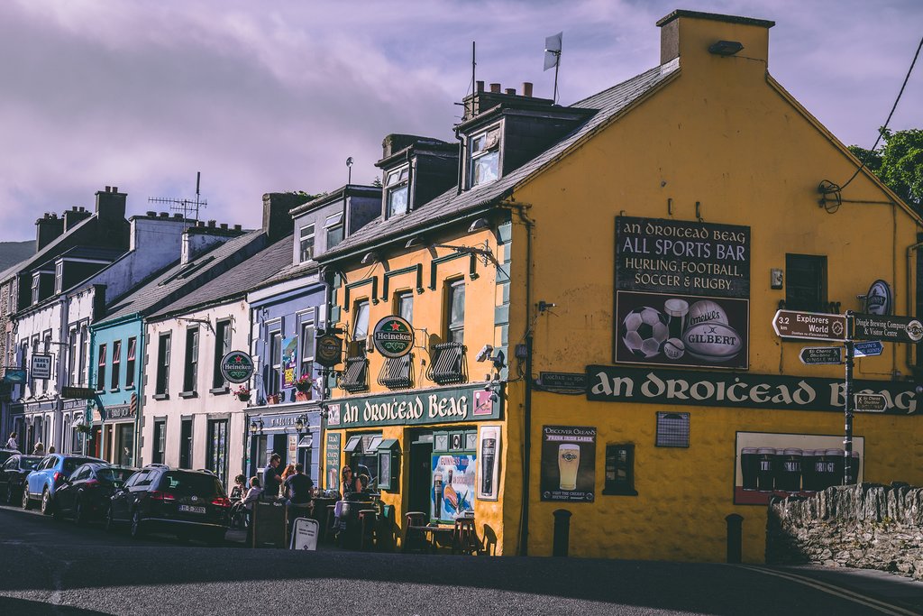 Port town of Dingle on the southwest of Ireland's Dingle Peninsula