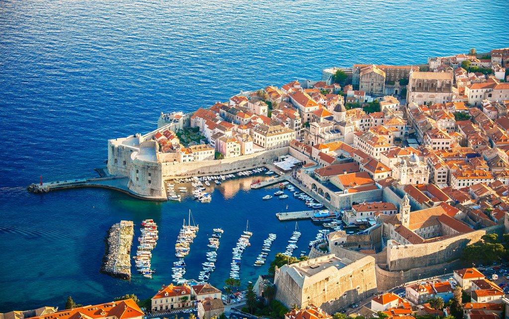 Aerial view of Dubrovnik