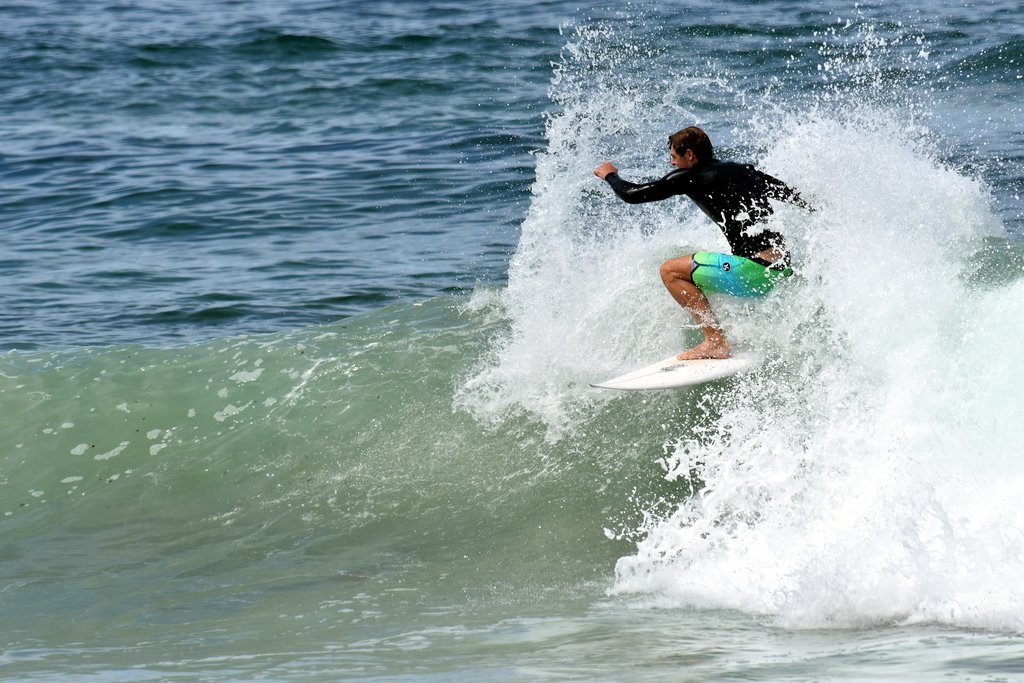 Surfer near the beaches of Puerto Viejo