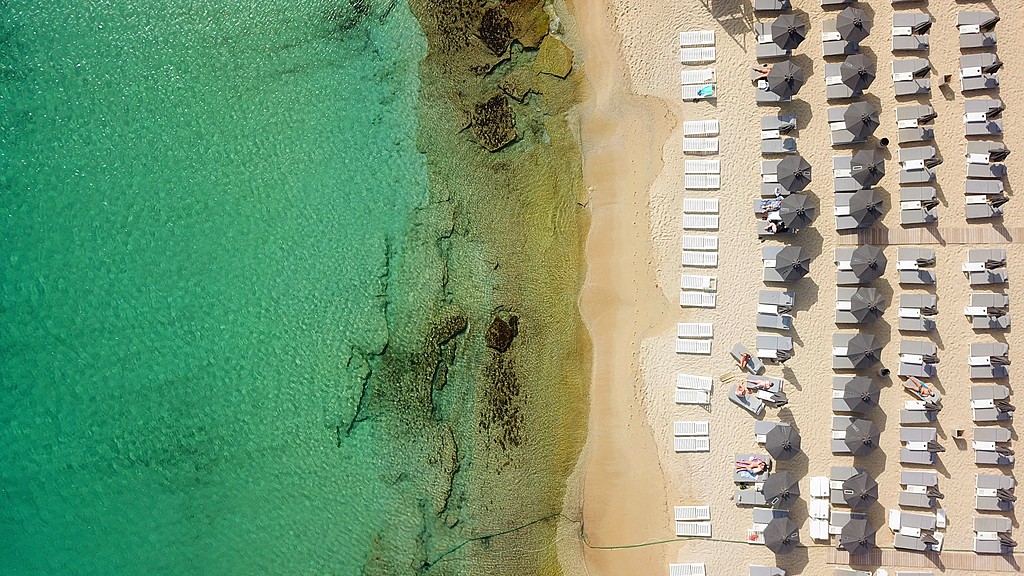 Mykonos from above