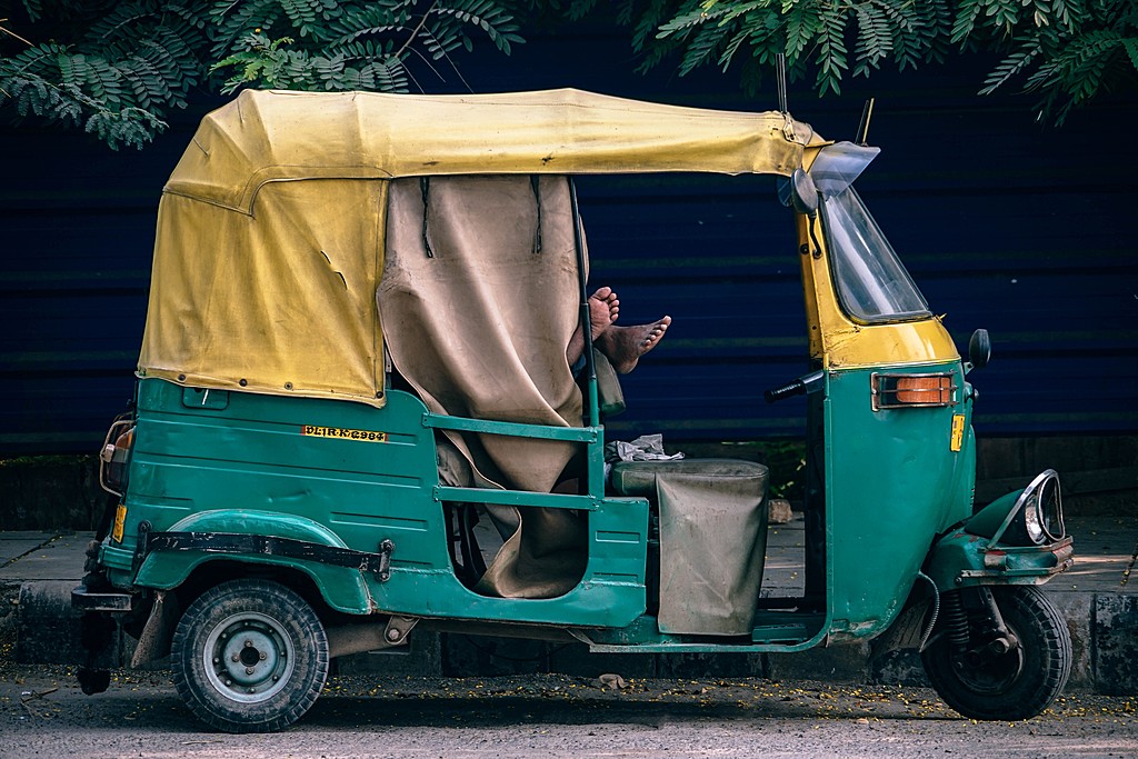 An Autorickshaw - this is how a local travel