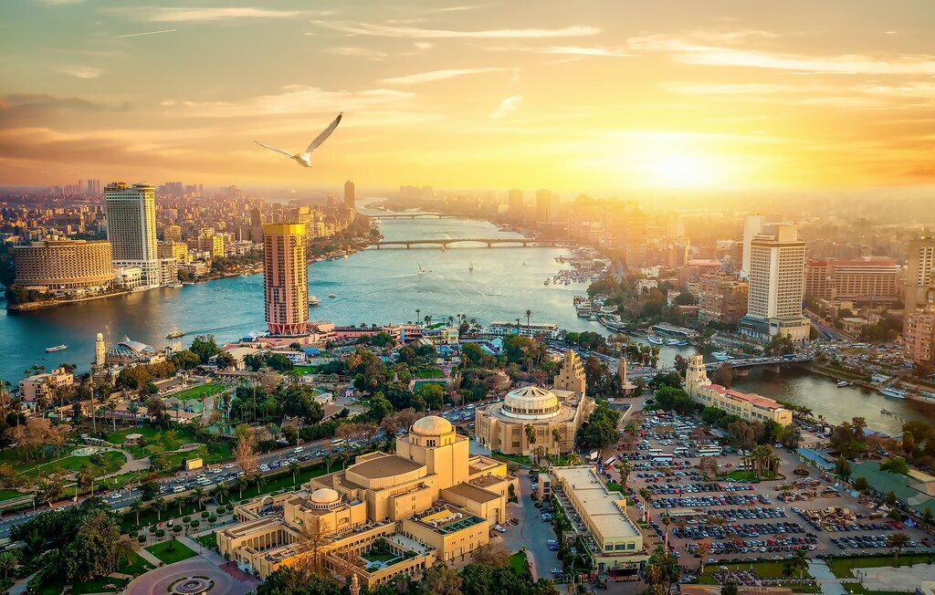 A bird's eye view of Cairo