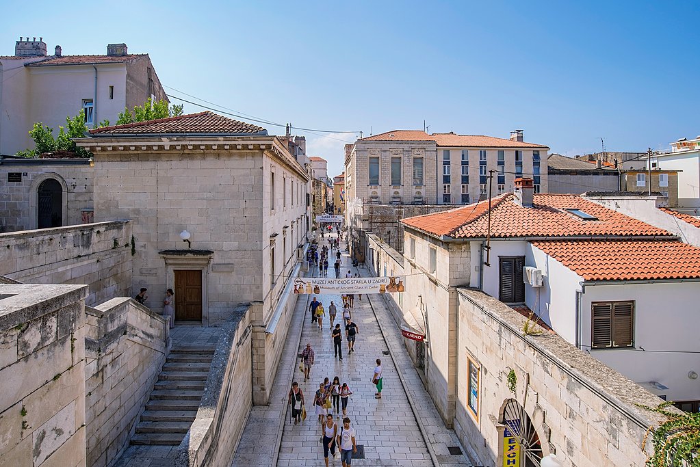 Local scene of Zadar's Old Town