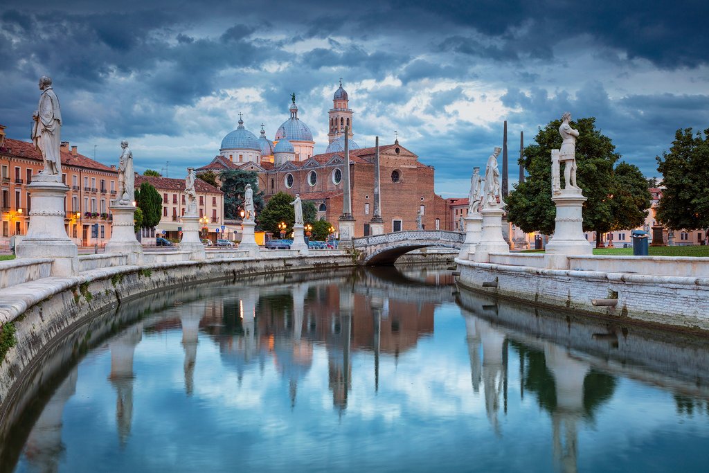 Italy - Padua - Pato della Valle square during sunset
