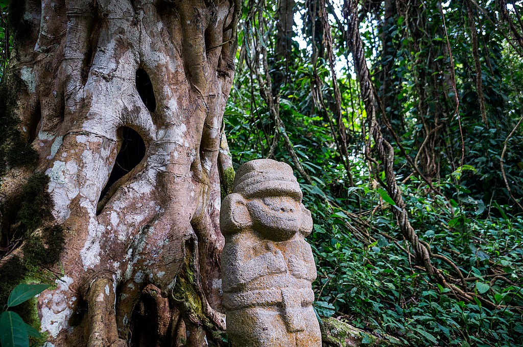 Pre-Columbian rainforest statue, San Agustín