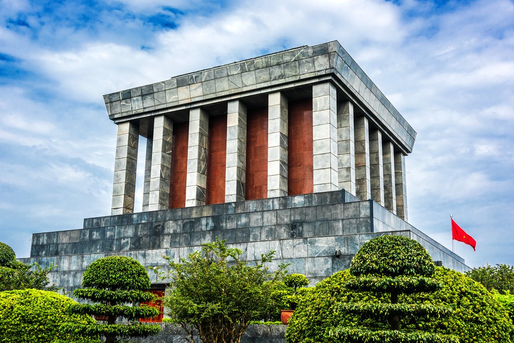 Ho Chi Minh Mausoleum in Hanoi, Vietnam