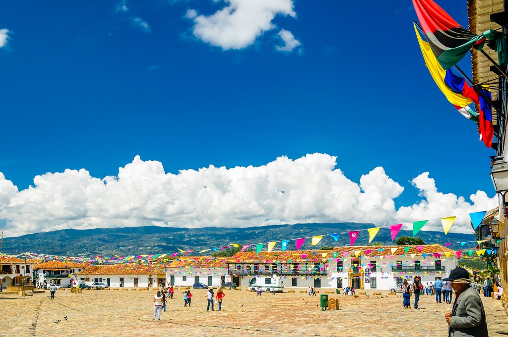 Villa de Leyva's massive central plaza