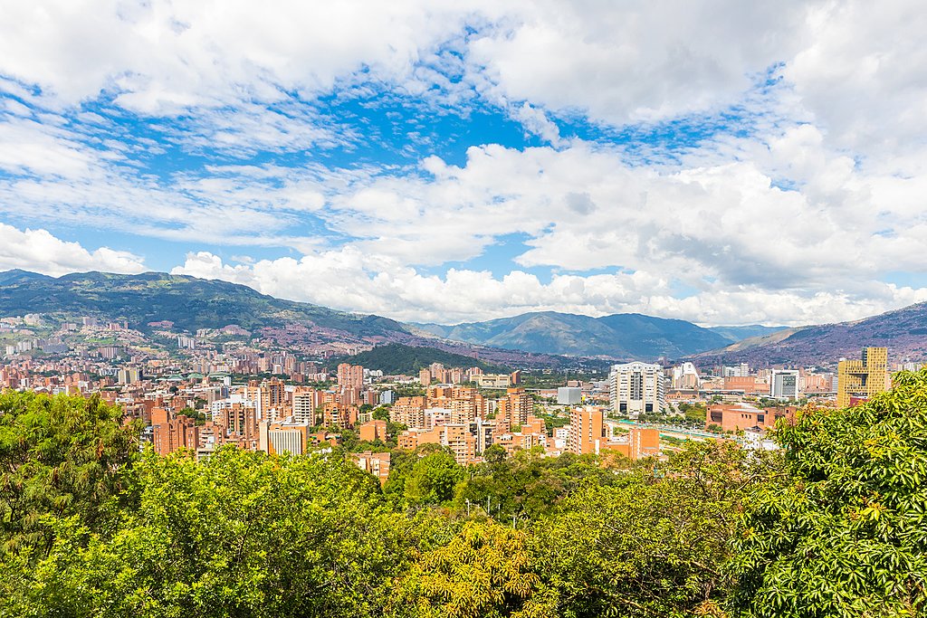 Medellín's outlying scenery