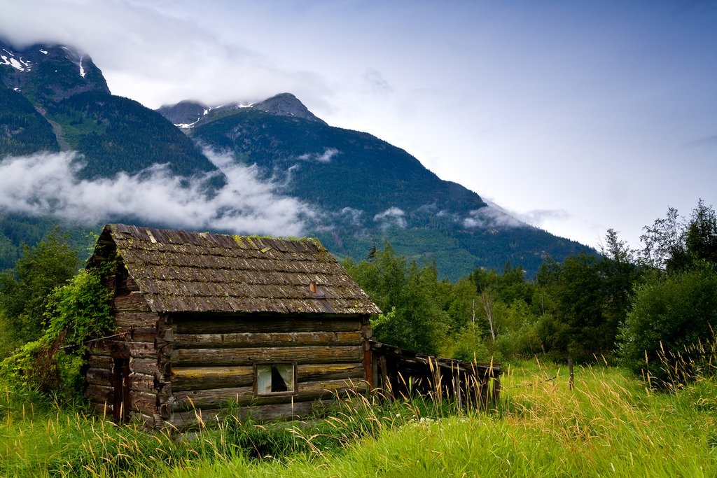 Abandoned cabin near Bella Coola