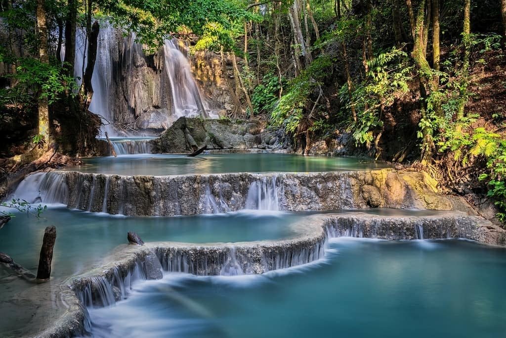 Go for a swim in Matajitu waterfall on Moyo Island