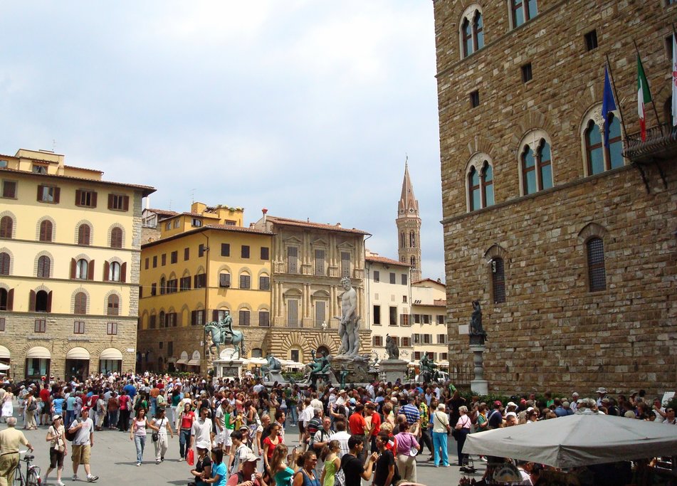 Piazza della Signoria, a UNESCO site