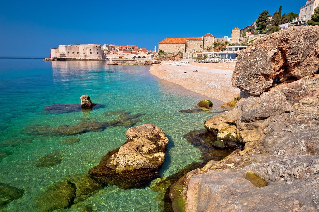 Banje Beach, Dubrovnik, Croatia