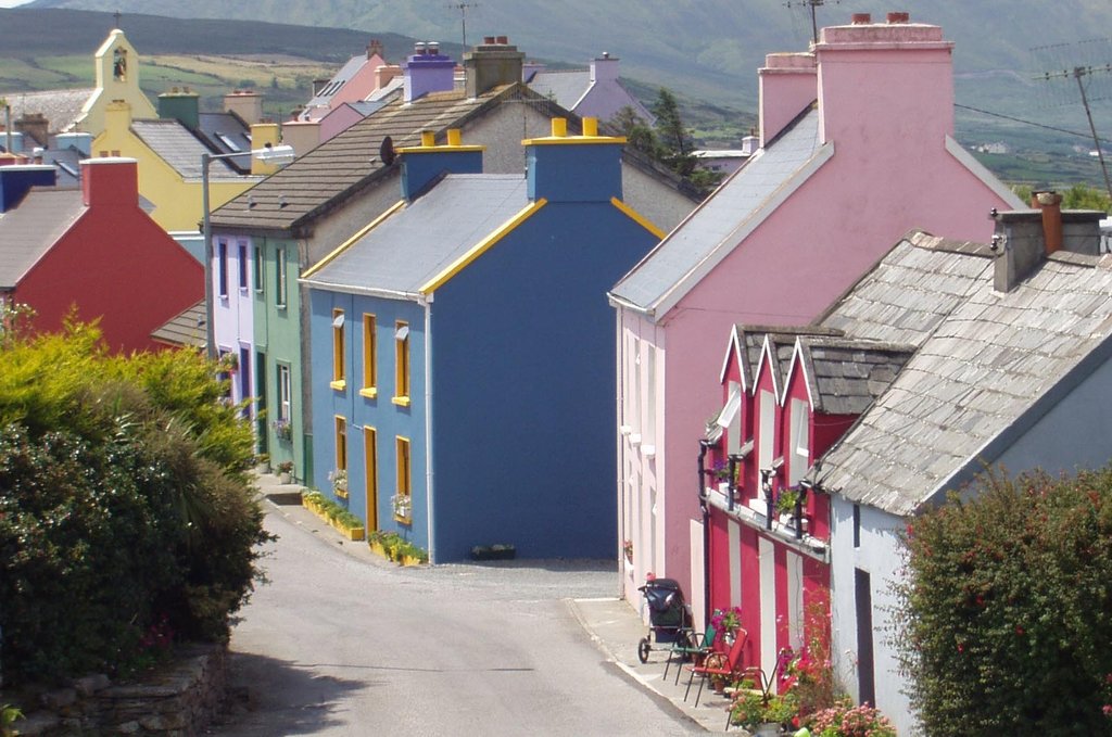 Colorful houses in Eyeries