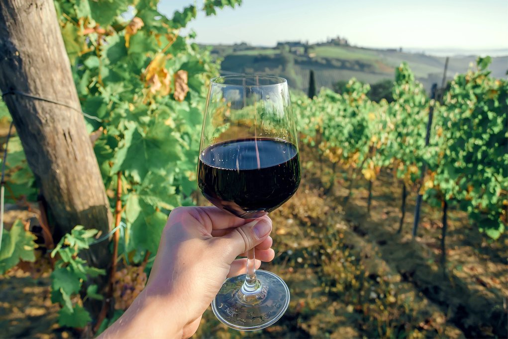The perfect glass of Chianti 