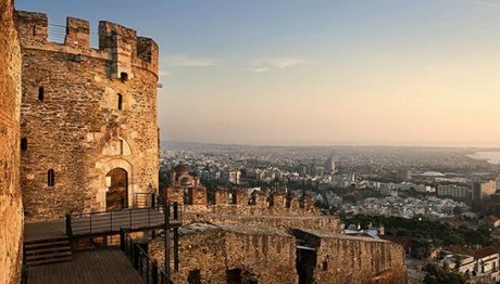 Sunset at the castle