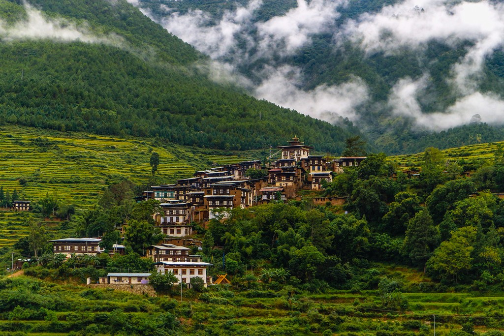 A village near Punakha