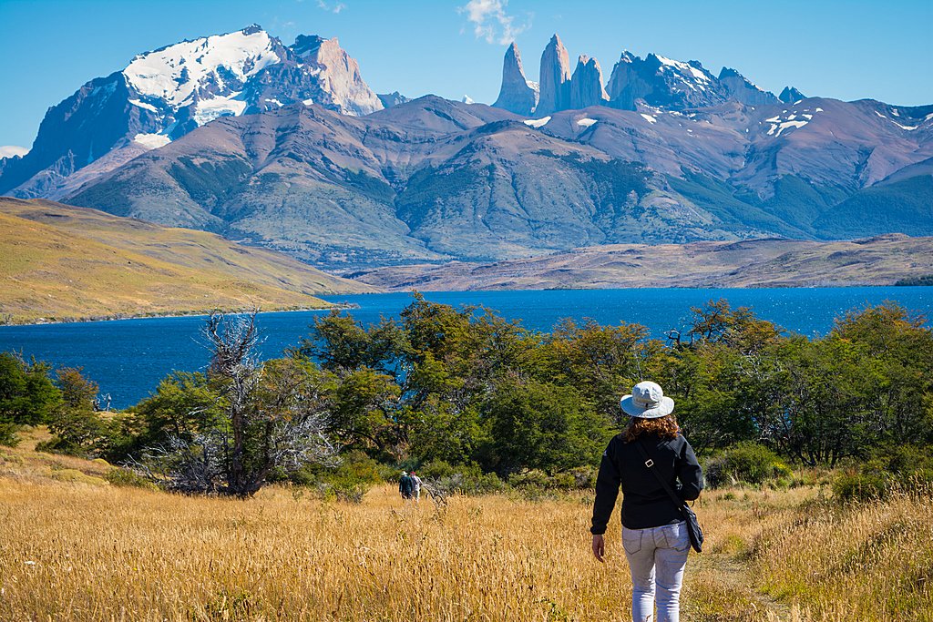 Torres del Paine, with the Cuernos del Paine in the background