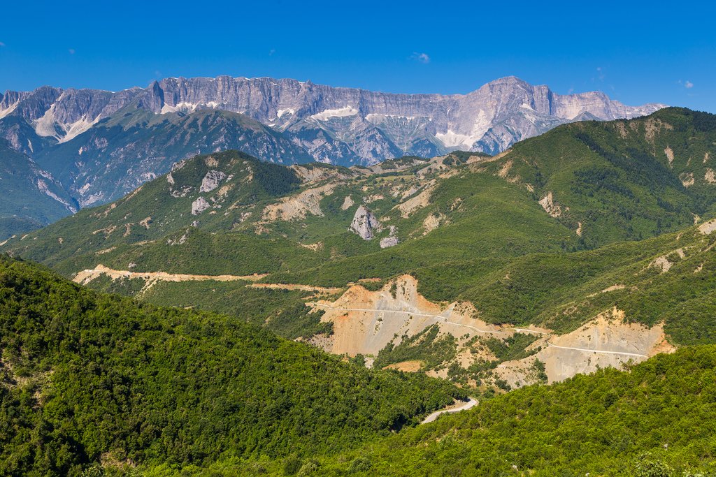 A rugged and mountainous landscape