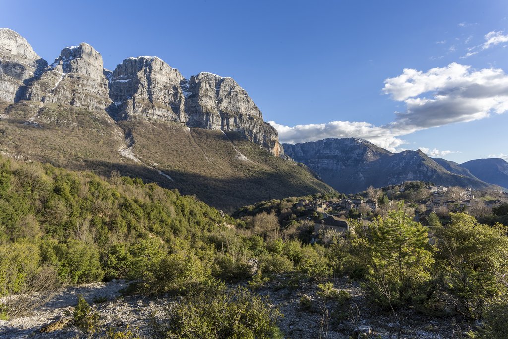 Mountainous terrain in Zagori