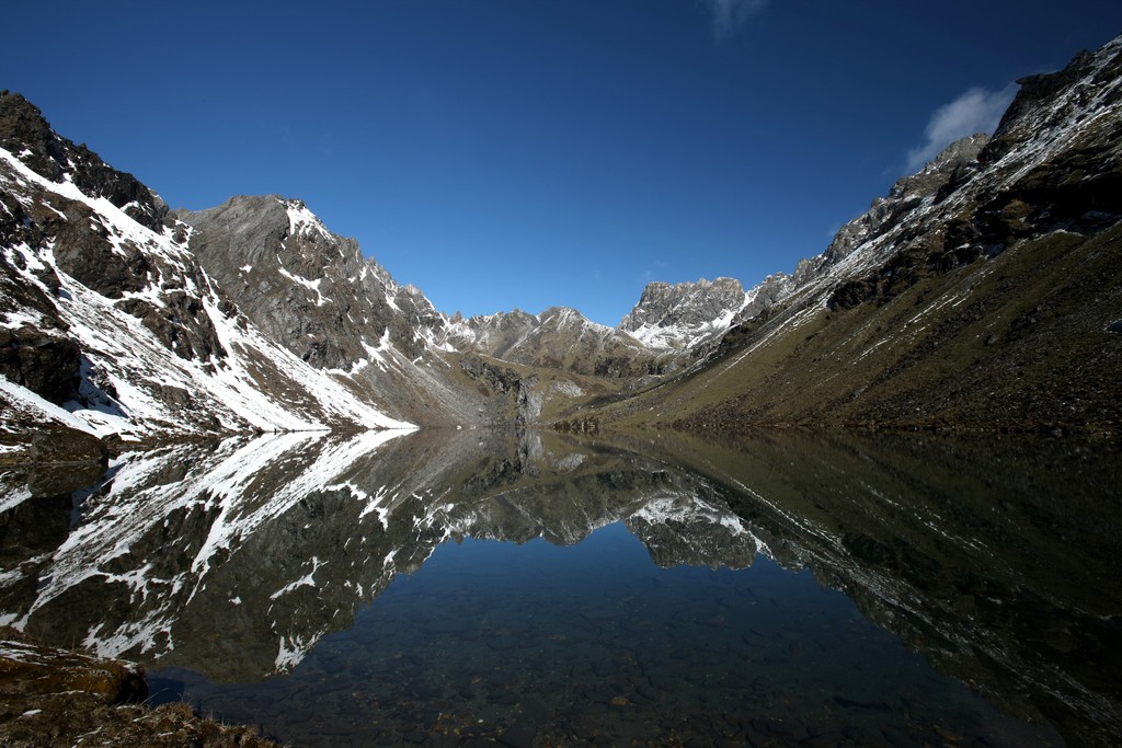 High-altitude lake