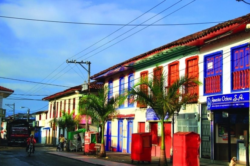 Circasia's traditionally painted buildings.