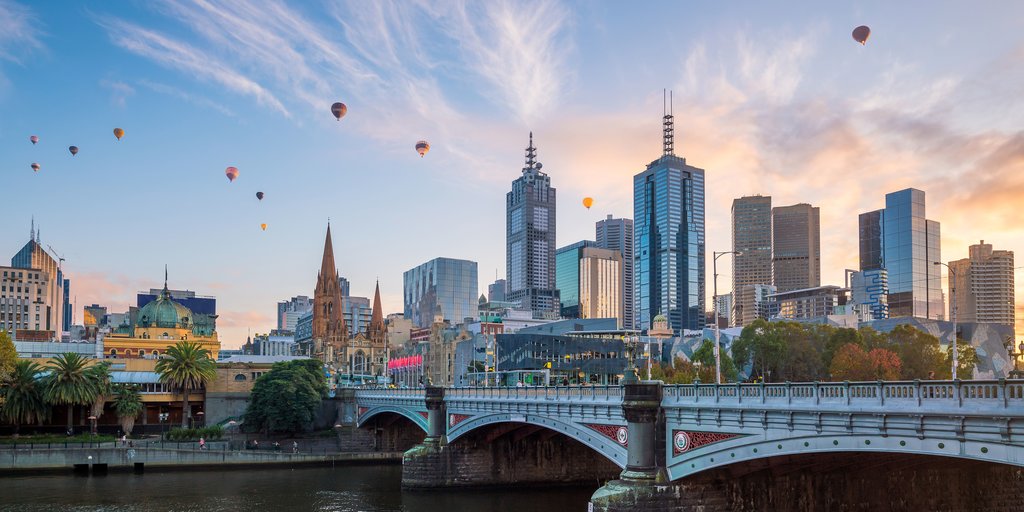Sunrise in Melbourne