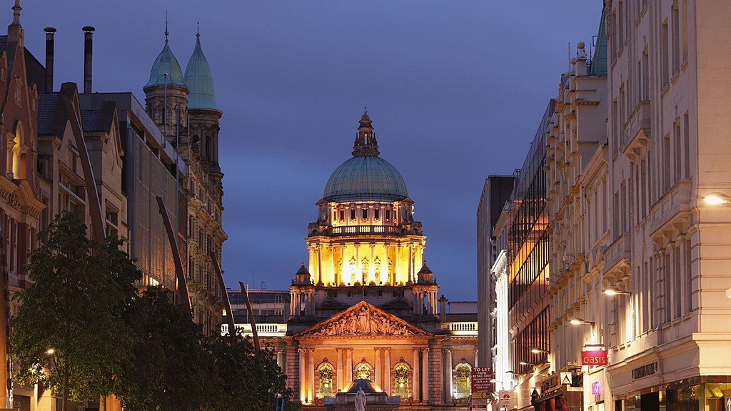 Belfast at night