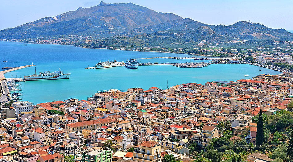 Zakynthos town and harbor