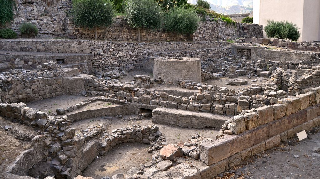 Italy - Sicily - Lipari - Archaeological site showcasing ancient ruins