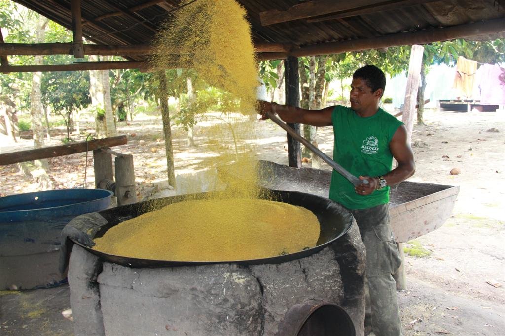 Traditional flour making process
