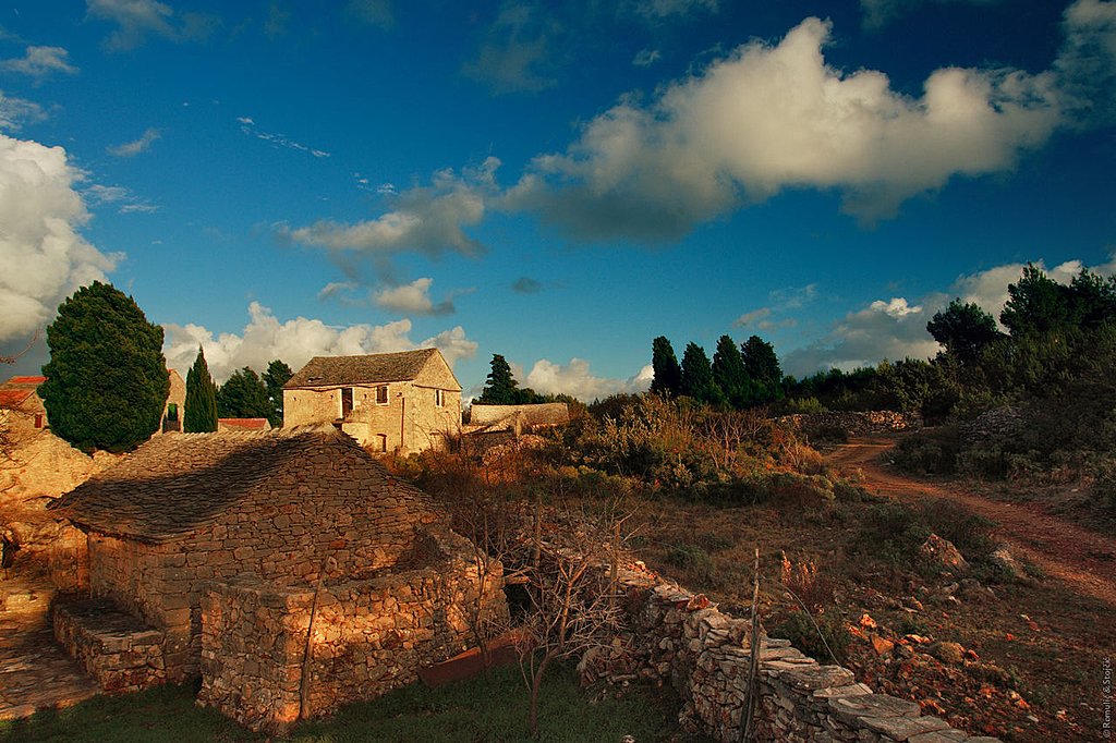 Traditional village in the interior of Hvar