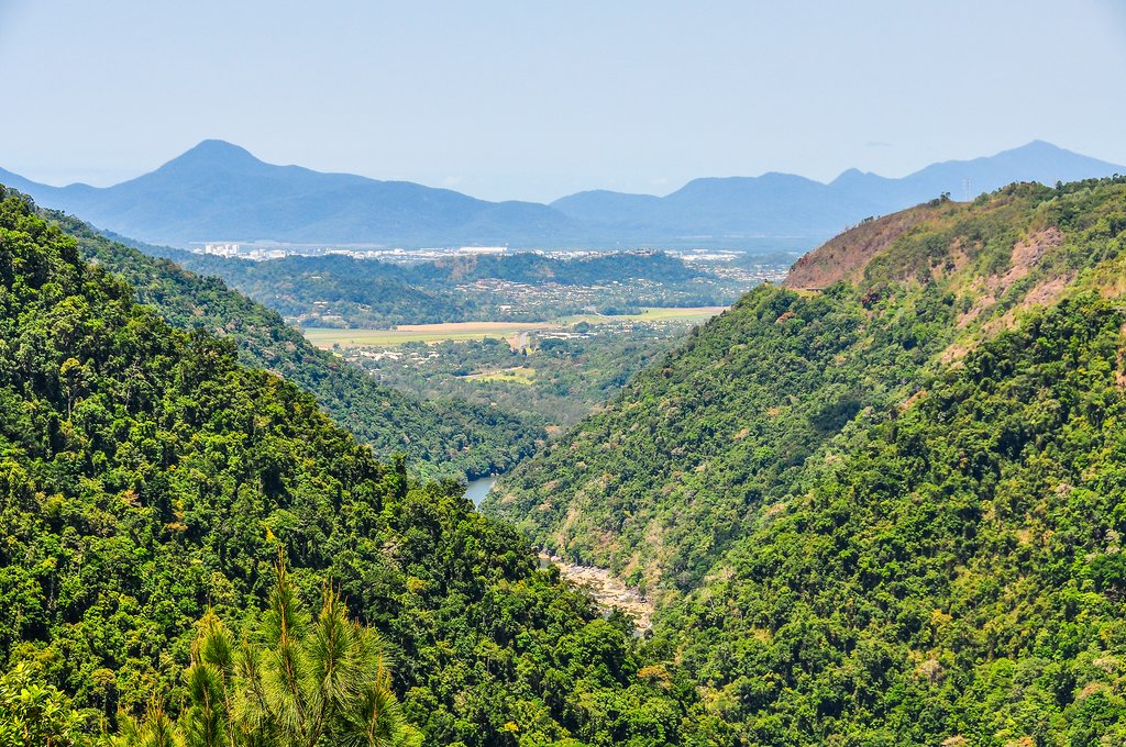 The view from a lookout in Kuranda