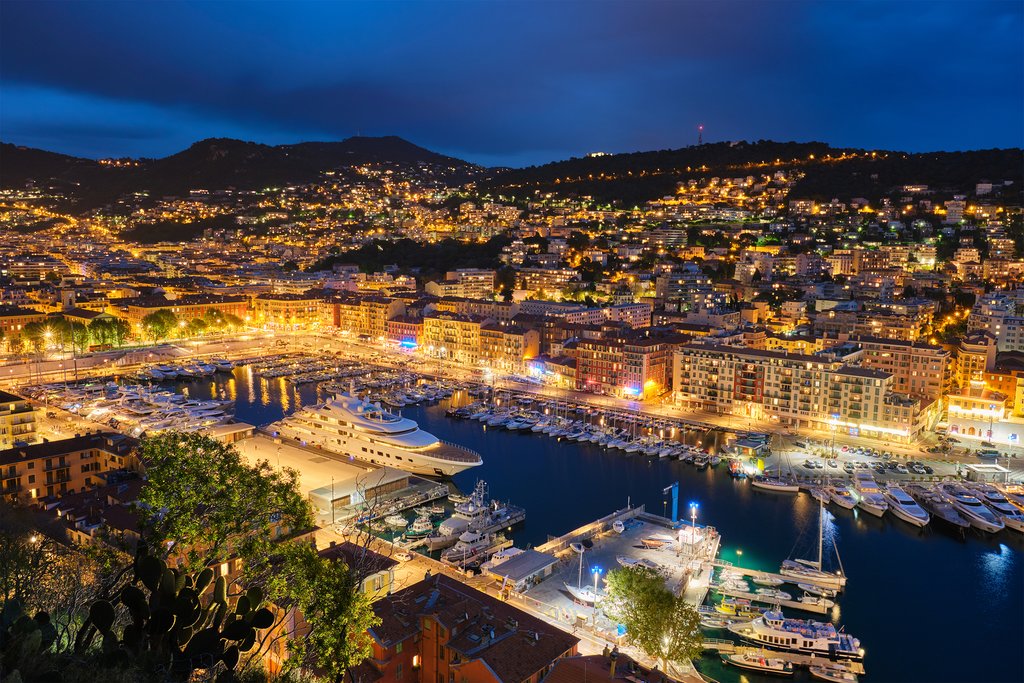 Evening in the Old Port of Nice