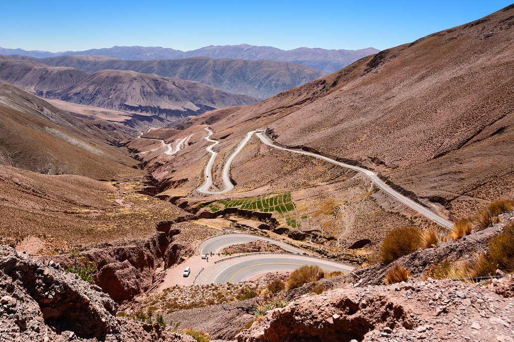 Ruta 52 from Purmamarca to Salinas Grandes