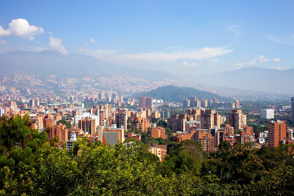 Panoramic view of Medellín