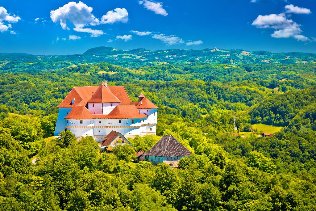 Dense forests surround Veliki Tabor Castle