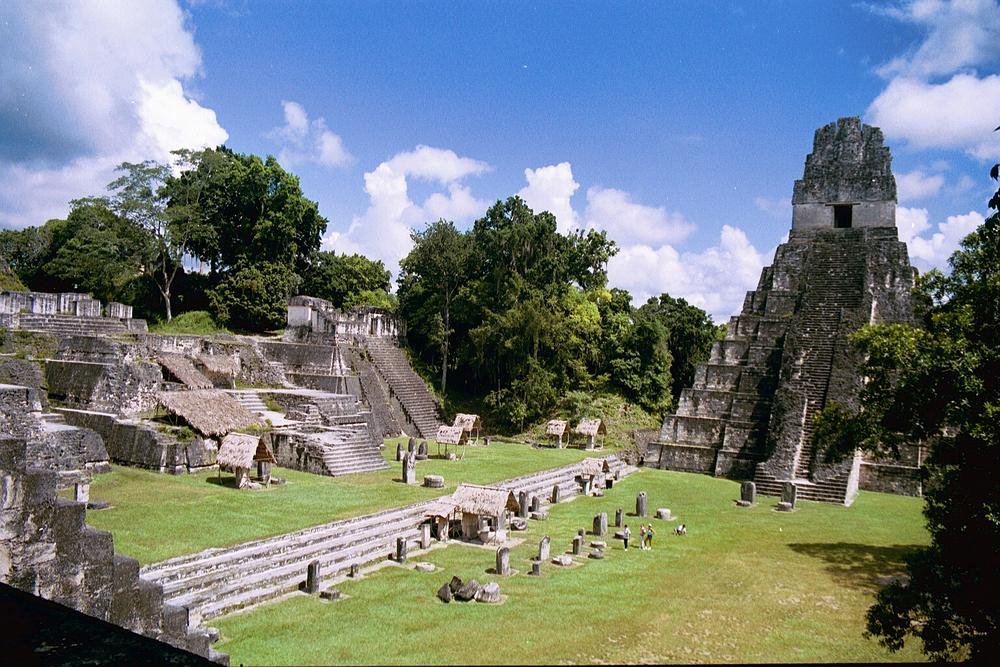Ancient Mayan ruins at Tikal
