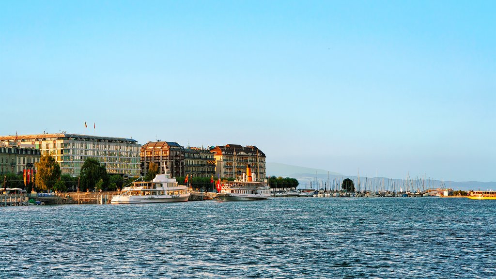Boats on Lake Geneva